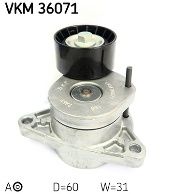 diržo įtempiklis, V formos rumbuotas diržas - VKM 36071 SKF